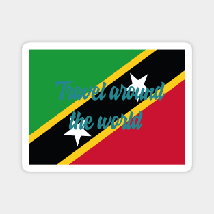 Travel Around the World - Saint Kitts and Nevis Magnet