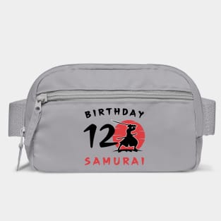 I am 12 Years Old Birthday Bday Party Gift 12th Little Ninja Samurai Japanese Warrior Bag