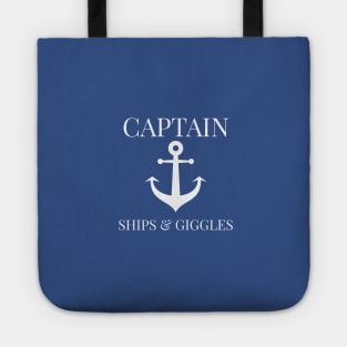 BOATING / CAPTAIN SHIPS & GIGGLES Tote