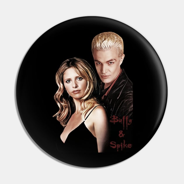 Buffy & Spike Pin by CharXena