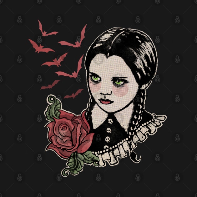 Wednesday Addams by Little Bad Wren 