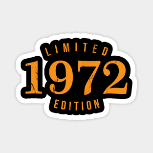 1972 Limited Edition 49th Birthday Party Shirt Magnet