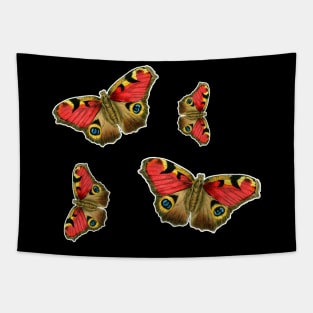 Colorful Butterfly , Cute Light Butterflies Gift Idea Tapestry