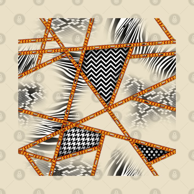 Animal skins,fabric pattern,chain,snake,zebra,polka dots by ilhnklv