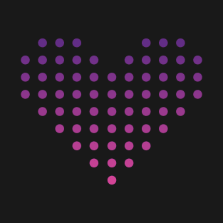 Gradient Heart of Dots T-Shirt