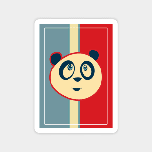 Panda Retro 3 Magnet