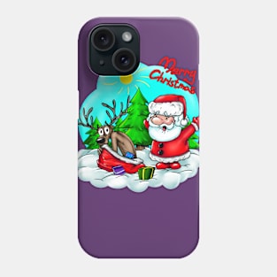 merry christmas santa claus Phone Case