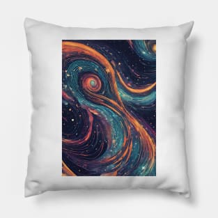 Abstract Galaxy Whirlpool Pillow