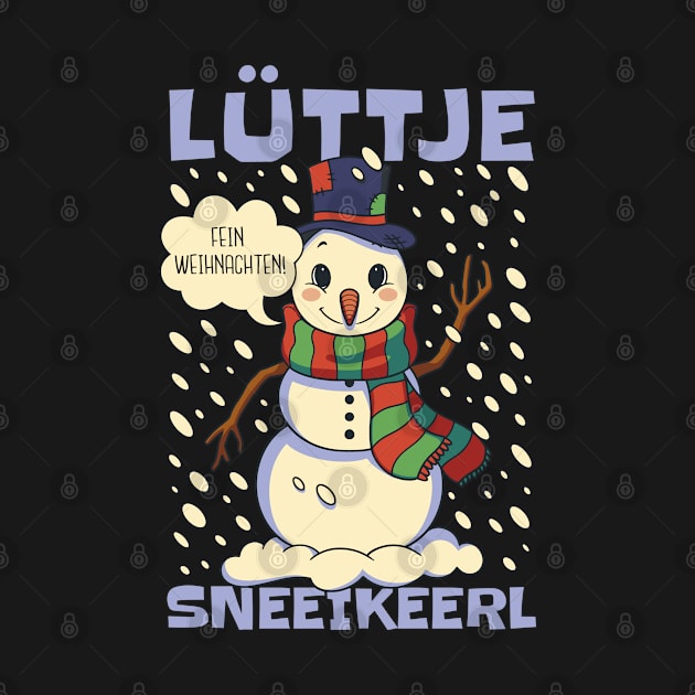 Lüttje Sneeikeerl Little Snowman by DormIronDesigns