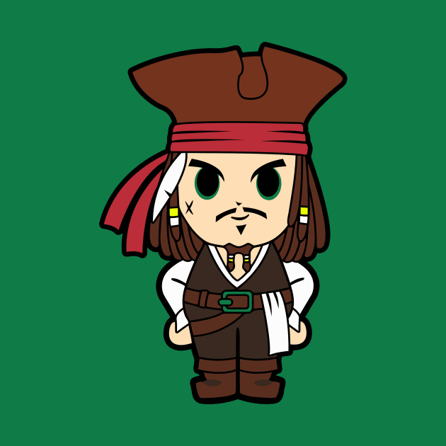 Jack Sparrow Chibi by untitleddada