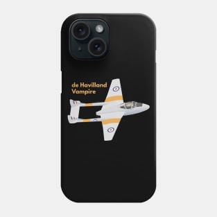 de Havilland Vampire British WW2 Airplane Phone Case