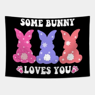 some bunny loves you easter Tapestry