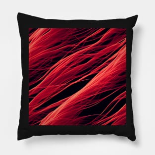 Red and Black pattern #3 Pillow