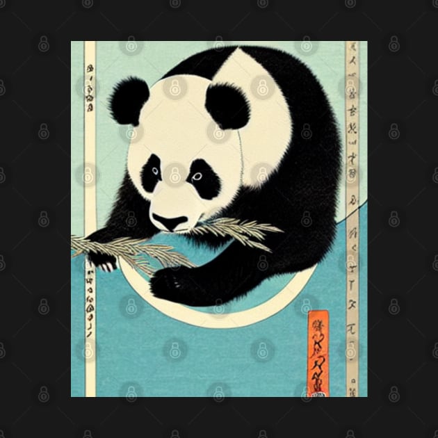 vintage ukiyo-e panda paintings by rock-052@hotmail.com