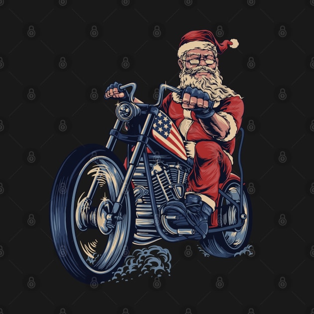 Biker Santa Claus by TambuStore