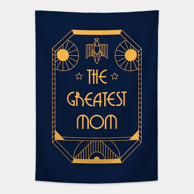 The Greatest Mom - Art Deco Medal of Honor Tapestry by Millusti