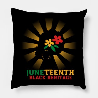 Juneteenth Black Heritage Pillow