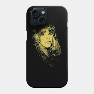 YELLOW stevie nicks 80s Phone Case