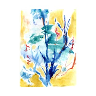 Abstract Creek Tree Watercolor T-Shirt