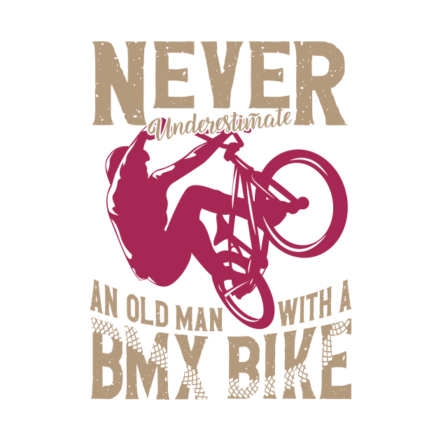 Discover Never Underestimate An Old Man With A BMX Bike - Mug