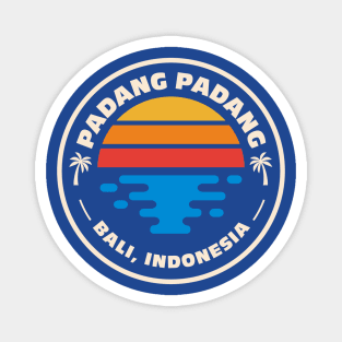 Retro Padang Padang Beach Bali Indonesia Vintage Beach Surf Emblem Magnet
