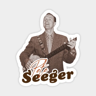 Pete Seeger ))(( Retro Folk Americana Tribute Magnet