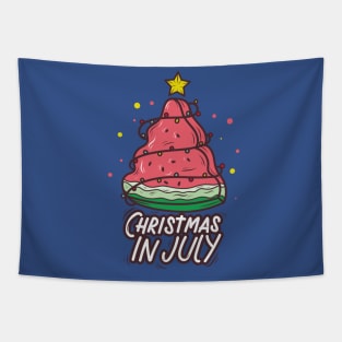 Christmas in July watermelon Tapestry