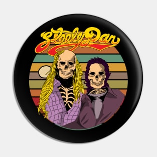 Retro Skull  Steely Dan Pin