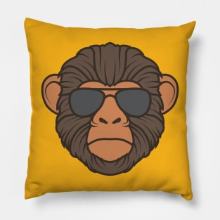 Cool Ape Wearing Sunglasses Pillow