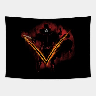 The Mask of V Tapestry