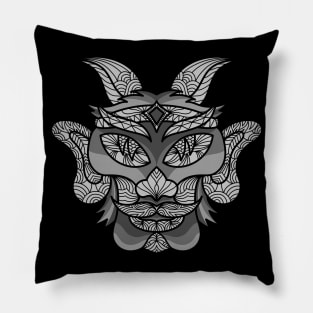 Skull Goat Bones Decorative Pillow