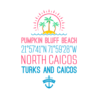 Pumpkin Bluff Beach, North Caicos, Turks and Caicos Islands T-Shirt