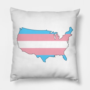 USA Trans Pride! Pillow