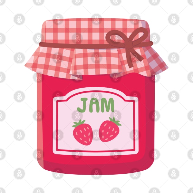 Classic Strawberry Jam Bottle by rustydoodle