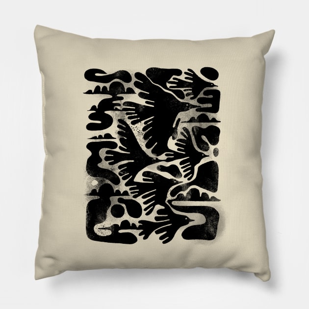 birds of a feather Pillow by MatthewTaylorWilson