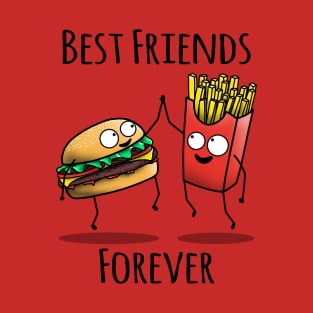 Cheeseburger and Fries BFF T-Shirt