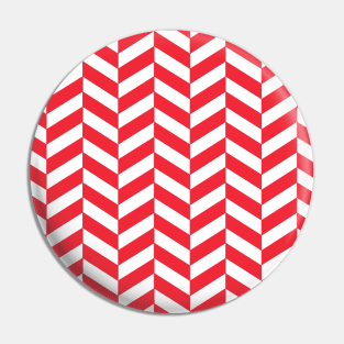 Herringbone Pattern - Red Pin