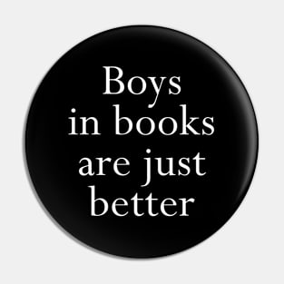 In Books Are Just Better Book Bookworm Pin