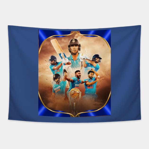 Indian Cricket Team l World Cup 2023 l India l Cricket Tapestry by Swag Like Desi