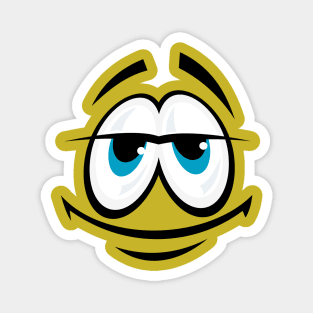 comic cartoon funny face Magnet