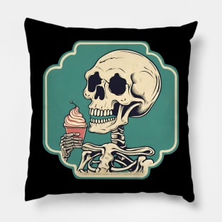 Skeleton ice cream Pillow