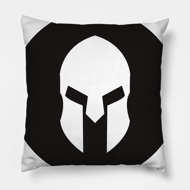 sparta mask design Pillow by DAVINCIOO