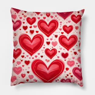 Red hearts pattern,red hearts pattern gift ideas,red hearts pattern gift for her tote bag kids tee and more Pillow