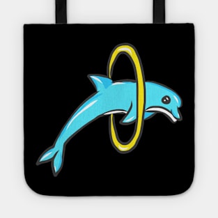 cute dolphin design whale fish animal welfare dolphin Tote