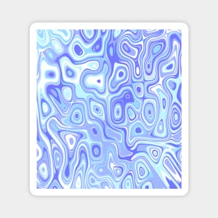 Blue purple blobs Magnet