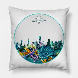 new york skyline Pillow