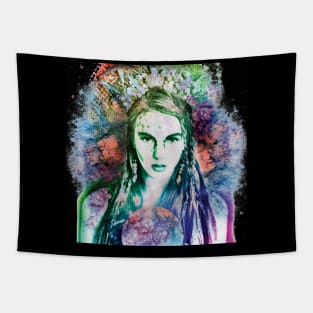 Color Splash Mermaid Tapestry