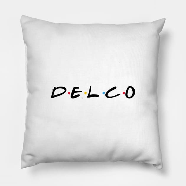 Delco Pillow by TrendsToTees