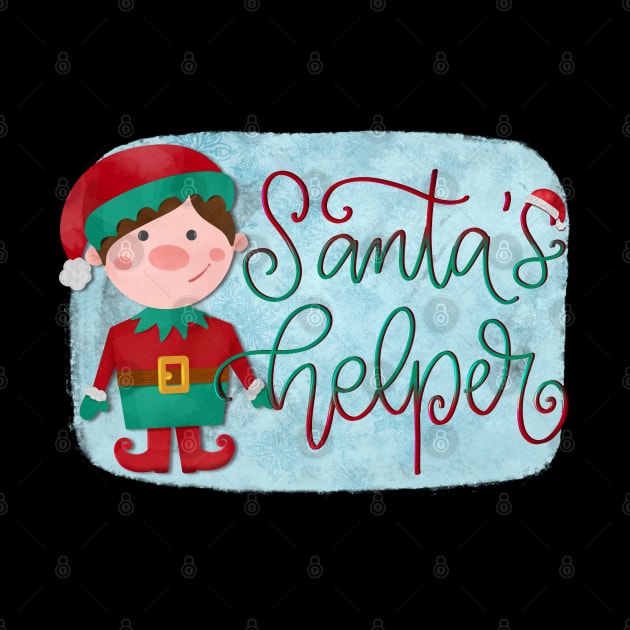 Santa Helper cute elf by PrintAmor