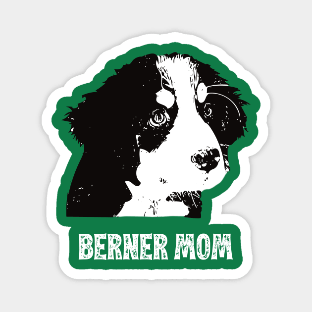 Berner Mom Bernese Mountain Dog Poodle Design Magnet by DoggyStyles